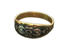 Серебряное кольцо «Очарование» с позолотой